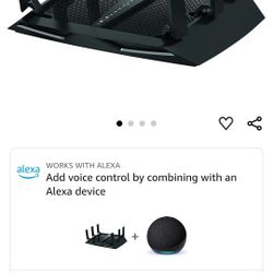 NETGEAR Nighthawk X6 Smart WiFi Router R7900 AC3000 Tri-Band Up to 3000Mbps