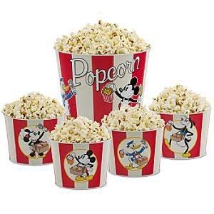 Walt Disney World Tin Popcorn Bucket Set