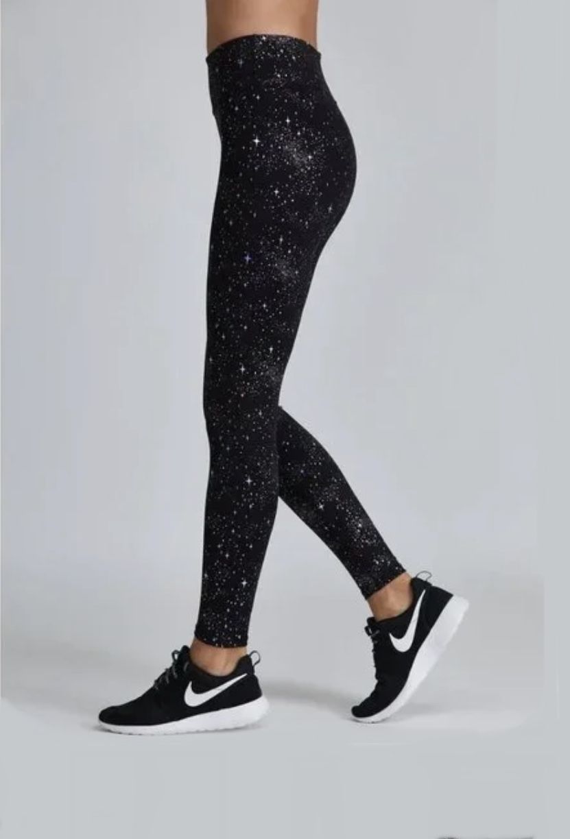 Noli Yoga Leggings Size XS Celestial Black Star Galaxy