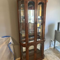 Oak Curio Cabinet