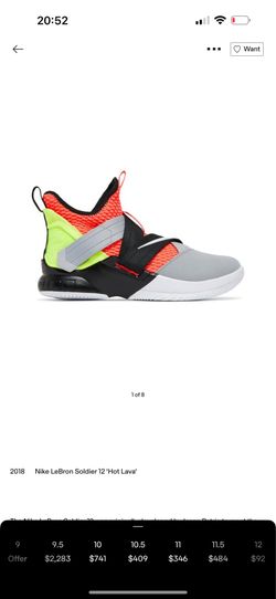 LeBron soldier 12 hot lava