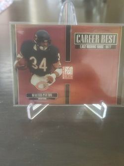 2005 Donruss Water Payton Career Best Card