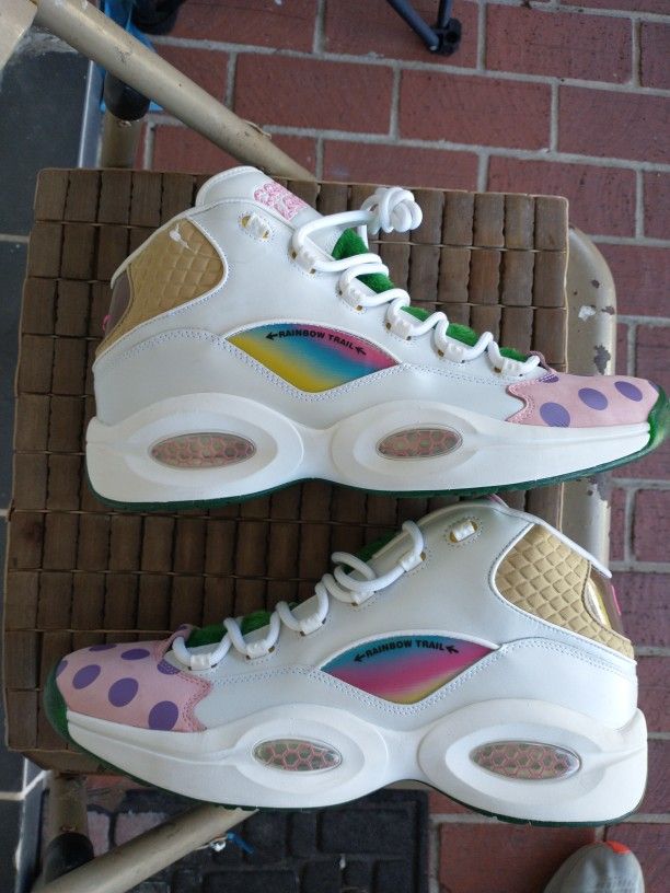 New Reebok Question Mid Men Size 15 Candyland