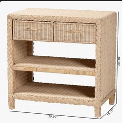 2 drawer console table