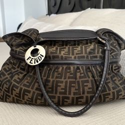 Authentic Fendi Zucca Canvas Chef Hobo