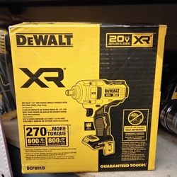DEWALT 20V MAX BRUSHLESS XR 1/2" MID - RANGE IMPACT WRENCH WITH HOG RING ANVIL (TOOL ONLY)