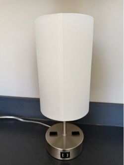 12.8" Touch Control Table Lamp, 3-Way Dimmable Small Bedside Nightstand Lamp with 2 USB Ports