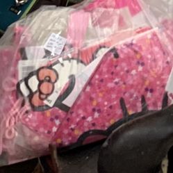 Huge Bag Of Hello Kitty Birthday Supplies!! All New!!