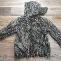 Shannons Bug Tamer Jacket Full Zip Hooded Hunting Camo Mesh Net Mens L 