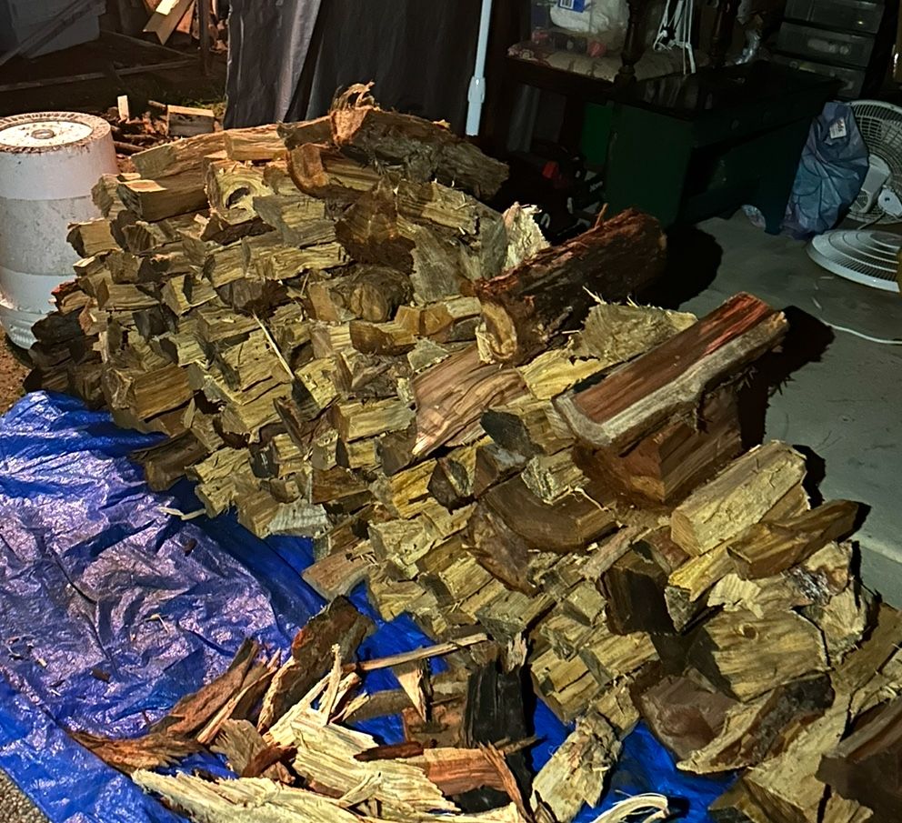 Dry Split Almond Mix Firewood!!!Ready Too Burn Seasoned Wood!!!