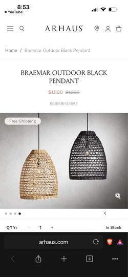 BRAEMAR OUTDOOR PENDANT