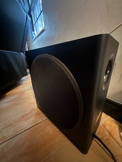 Black Powered Subwoofer