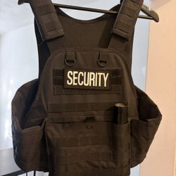 Tactical Security Vest with Free S&W Flashlight