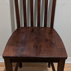 Dark Wood Counter Height Chair