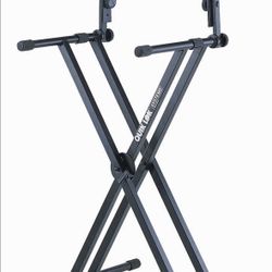 QuikLok QL-642 X-Style Double Brace Two-Tier Heavy Duty Keyboard Stand