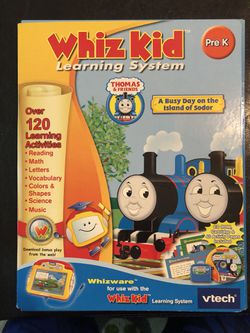 Whiz Kid learning game Thomas & Friends. Can be played at the computer with the CD.