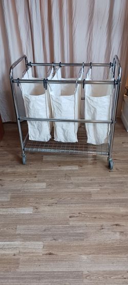 Chrome Laundry Cart