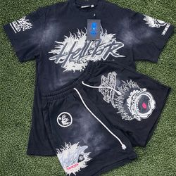 Mens Grunge Hell Star Graphic￼ Set Size Large