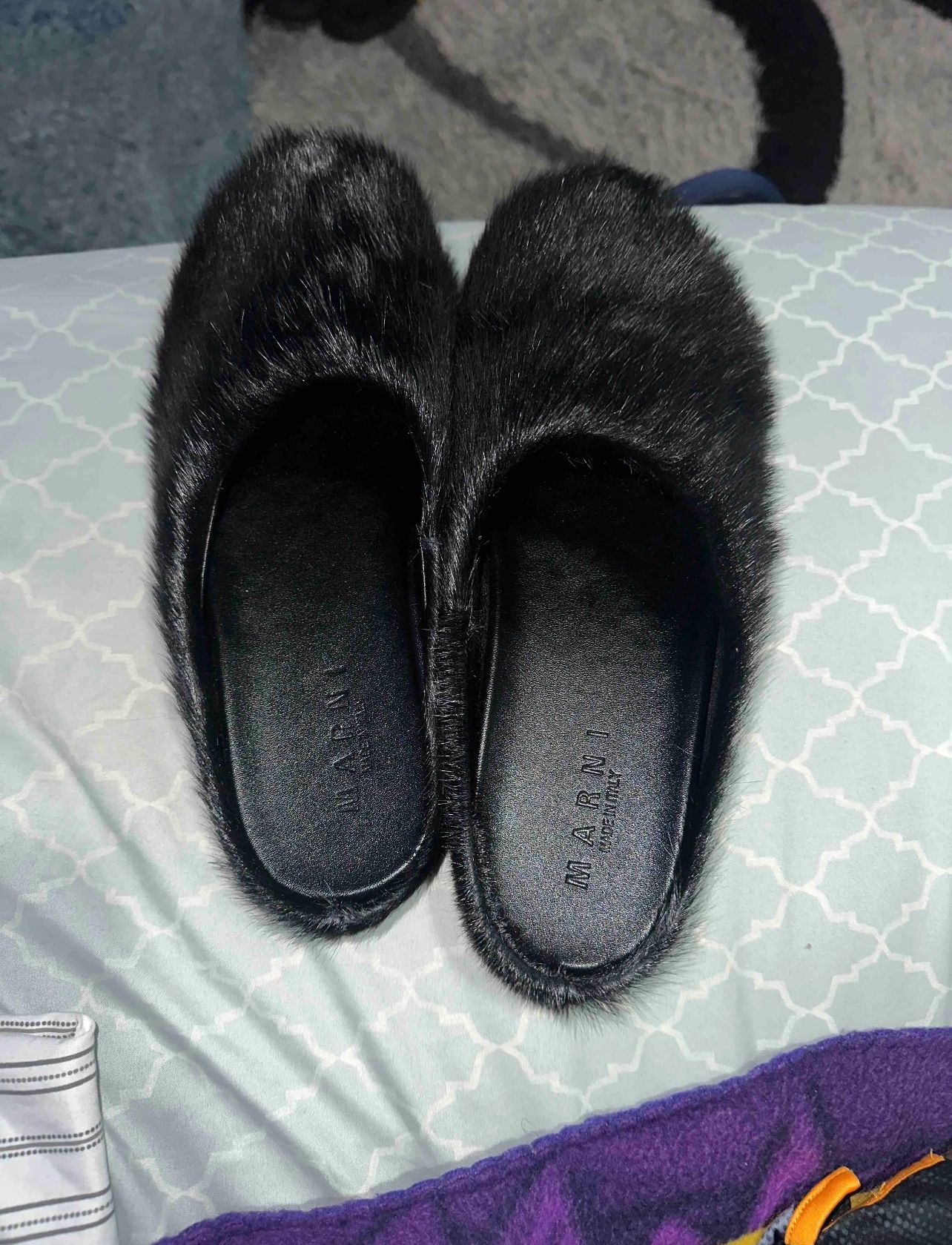 Marni Fur Slides