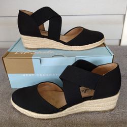 LIFE STRIDE Keaton Espadrille Wedge Sandal Size 6.5M