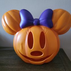 Light Up Disney Minnie Mouse Jack O Lantern 