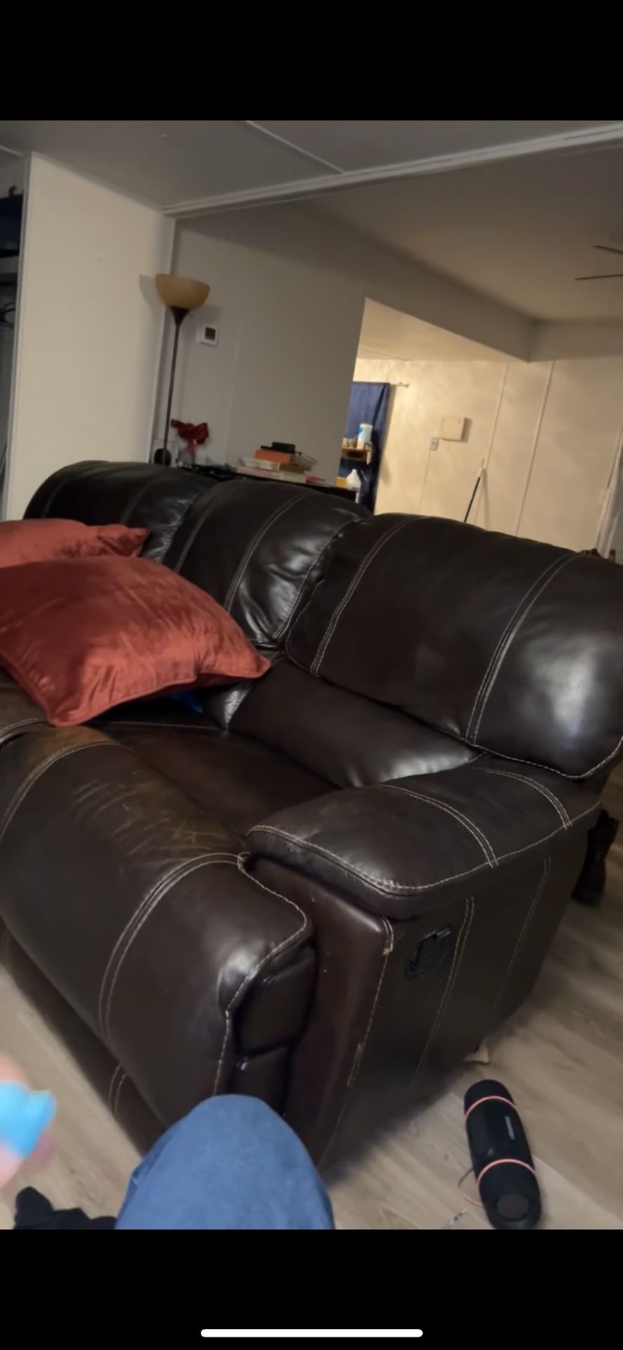 Leather Reclining Couch