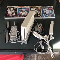 Wii With Games And Controller