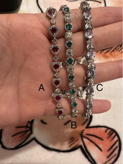 SILVER bracelets
