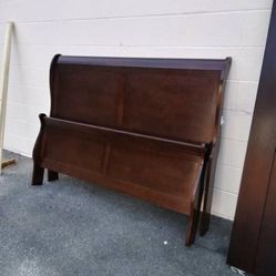 Ashley Furniture Queen Size Solid Wood Bed frame: Headboard, Footboard, Rails. Delivery Available 