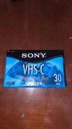 SONY VHS-C 30 MINUTE TAPE BRAND NEW