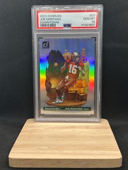 2023 Panini Donruss Downtown! D7 Joe Montana PSA10