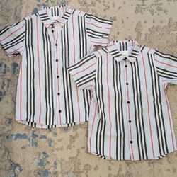 2 Matching Boys Burberry Shirts
Size 6 & 8