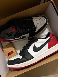 Air Jordan 1 Low Black Toe Size 8