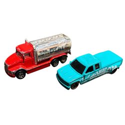 Lot 90s Hot Wheels Peterbilt Truck Unocal 76 Gas Station C3500 Hot Rod Cars Toys
