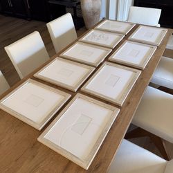 Custom White Oak Picture Frames X 9