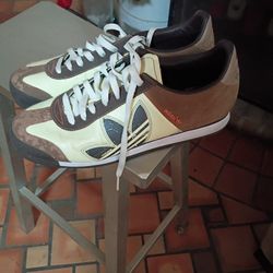 Adidas 018(contact info removed)01 yellow brown leather, brand new