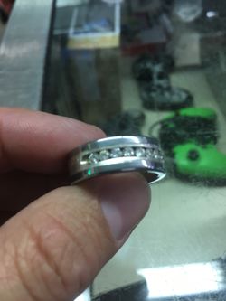 Ring Band size 8.5 real diamonds