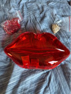 Lips Plastic Crossbody Body Bag