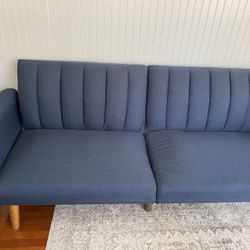 Blue Couch / Fold Out Bed