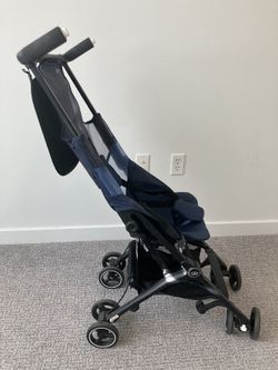 gb Pockit Air All Terrain Ultra Compact Lightweight Travel Stroller with Breathable Fabric in Night Blue