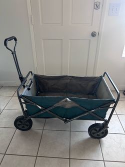 Folding Utility Wagon Cart with Handle