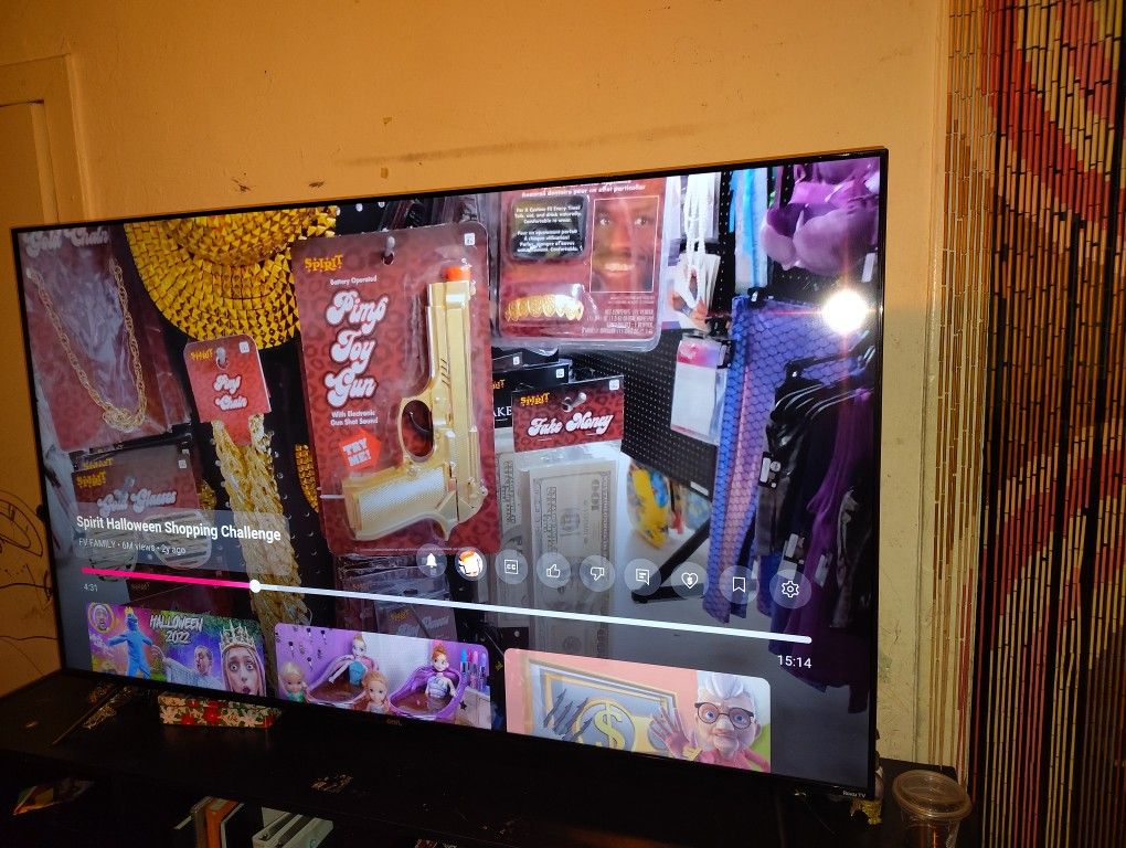 Roku TV Flat screen 70 In