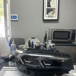 BMW 3 SERIES G20 LCI SHADOWLINE BLACK OEM RIGHT PASSENGER LED HEADLIGHT HOUSING 2023-2025