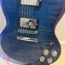 Royal Blue GibSuy Guitar 