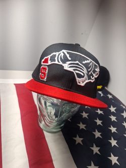 MENS NEW ERA NCAA NC STATE WOLFPACK 59fifty Fitted Hat 7 5/8 excellent