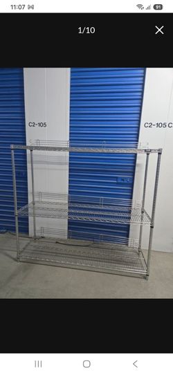 Chrome Wire Shelving Unit 4-Tier