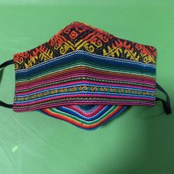 Peruvian Colorful Facemask with filter pocket