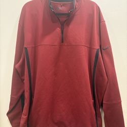 Nike Golf Therma Fit Quarter Zip Pullover 3XL Red