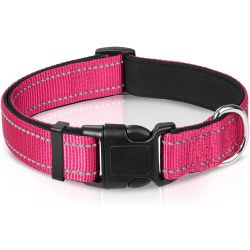NEW Joytale Nylon breathable reflective dog pet puppy color hot pink size M Medium