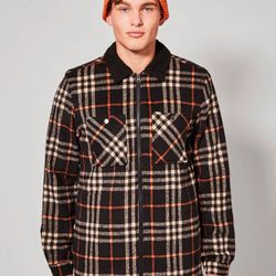 WESC LIAM SHIRT JACKET - NEON ORANGE / XXS